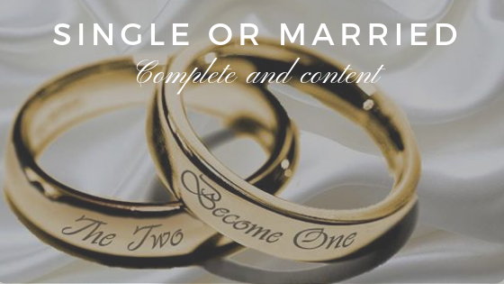 Single or Married – Complete and Content. | David Fernandes