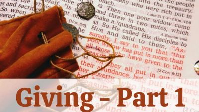 Giving – Part 1